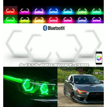MXS3083 App Controlled LED Angel Eyes Halo Rings BMW M4 Inspired