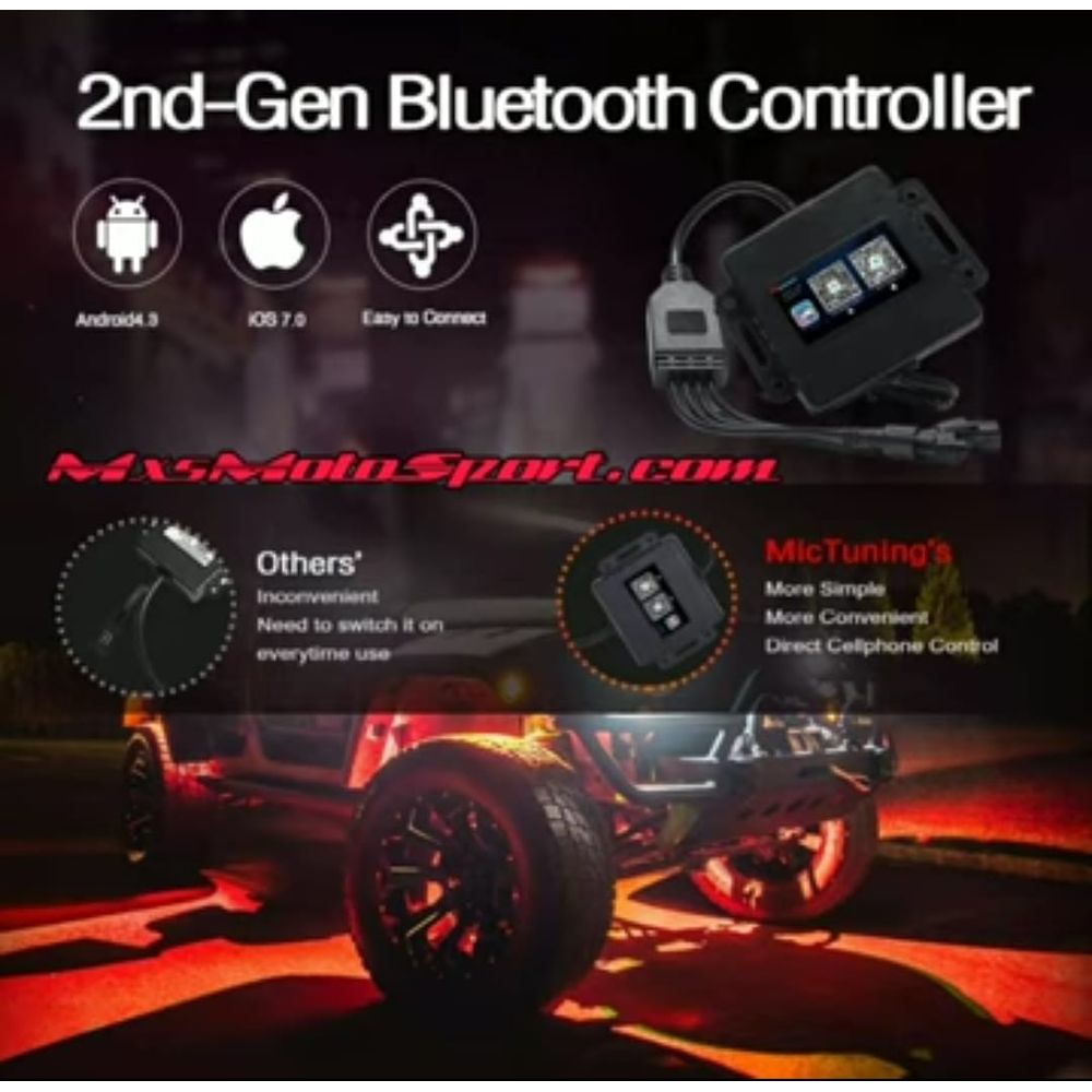 MXS3088 App Controlled 4-X LED Rock Lights