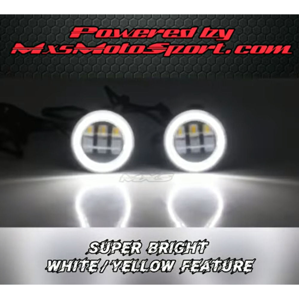 MXS3089 Daytime LED Foglamps With White & Amber Turn Signals