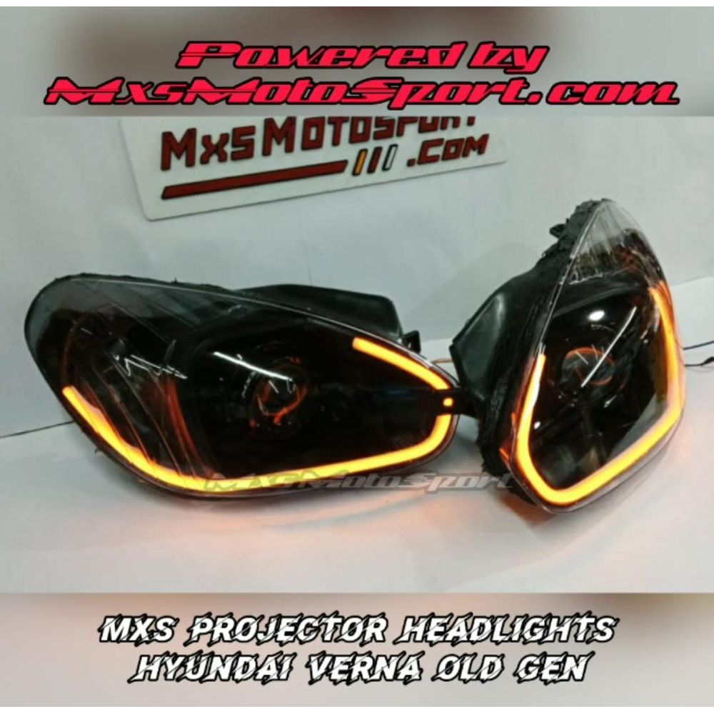 MXS3136 Hyundai Verna DRL Projector Headlights Old Version