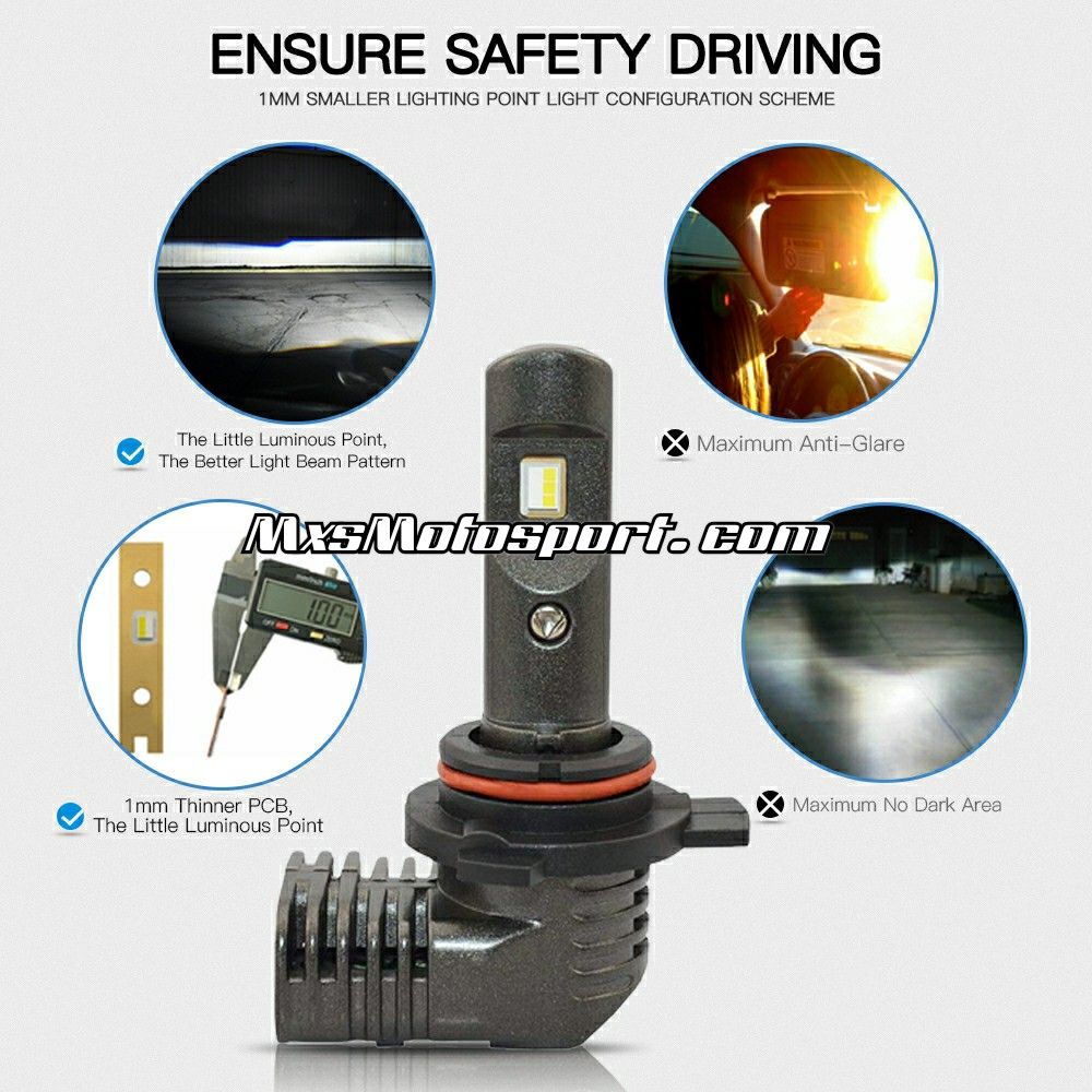 MXS3206 Performance Cree Chip LED Headlight Bulbs for Ford Endeavour 2016-2021 High Beams