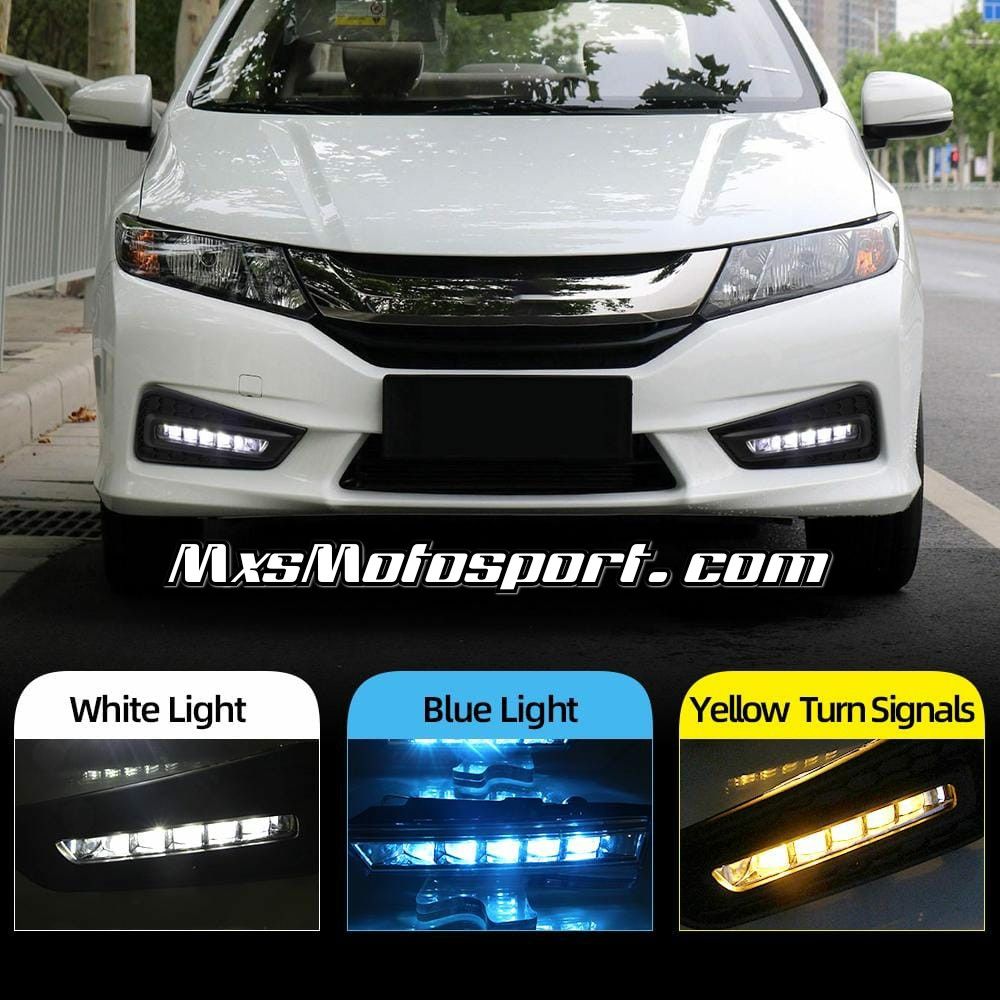 MXS3213 Honda City LED Lens DRL Fog Lamps with white and Blue Functions Matrix Series