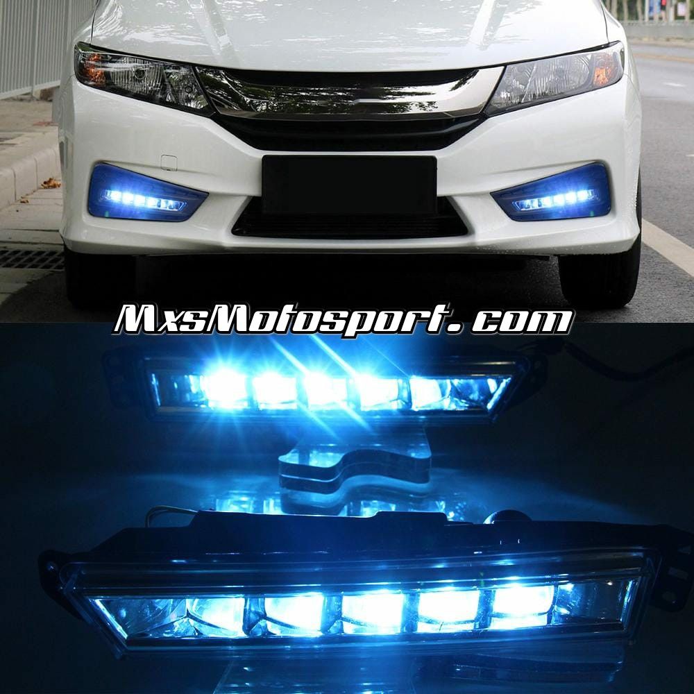 MXS3213 Honda City LED Lens DRL Fog Lamps with white and Blue Functions Matrix Series