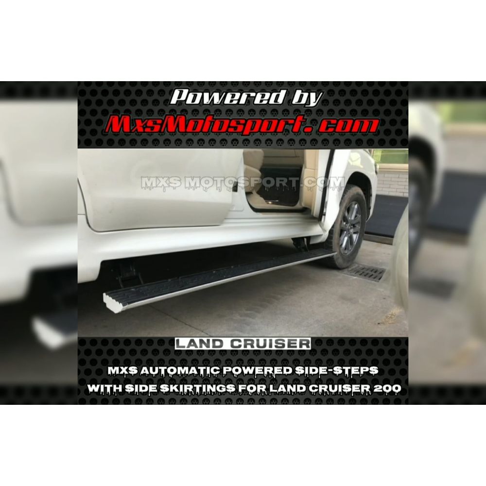 MXS3232 Automatic Powered Side-Steps For Land Cruiser 200 with Side Skirtings