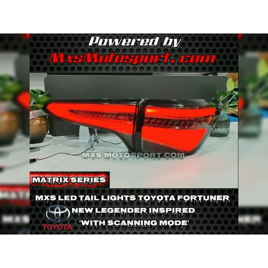 MXS3257 LED Tail Lights Toyota Fortuner Legender 2021 inspired With Scanning Feature