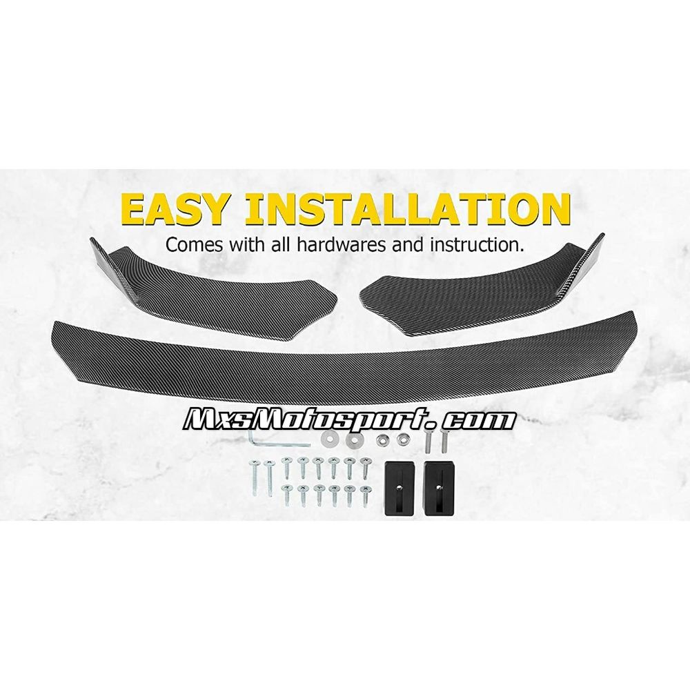MXS3274 Car Spoiler Splitter Body Kit Carbon Fiber