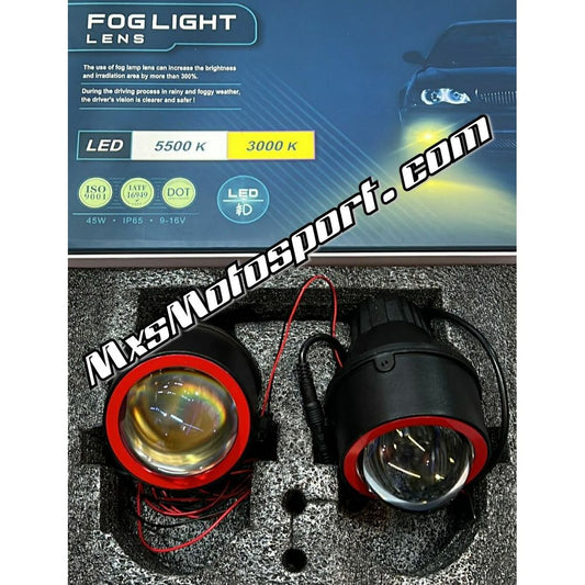 MXS3371 Bi-BEAM LED Projector Fog lamps with White & Yellow Hi/Low Beam For Cars