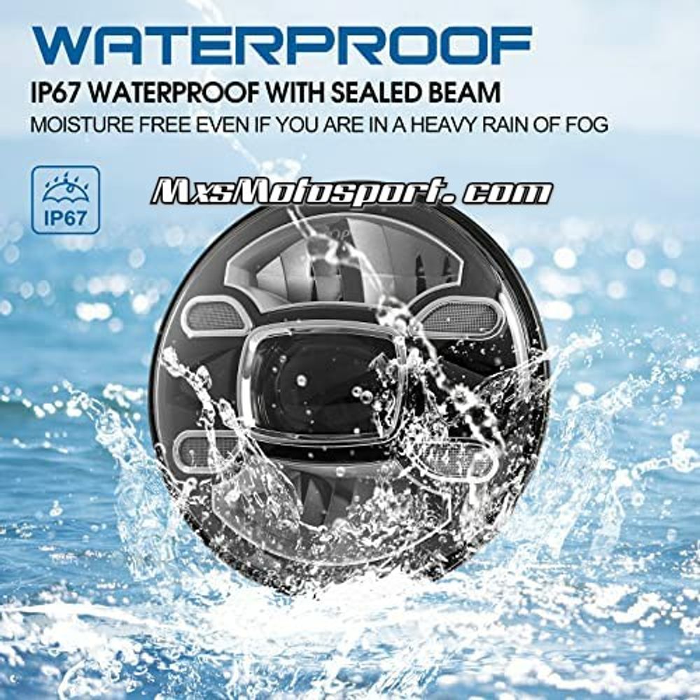 MXS3404 Cree LED Projector Headlights For Mahindra Thar Jeep Wrangler