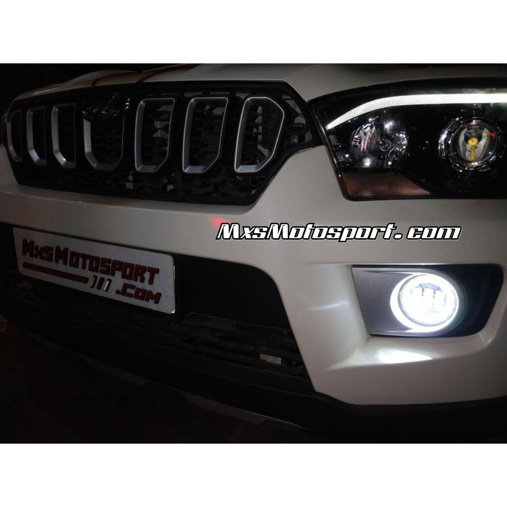 MXS3406 Mahindra Scorpio Daytime LED Foglamps With White & Amber Turn Signals