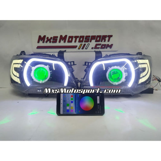 MXS3415 App Controlled Devil Eye DRL Projector Headlights For Maruti Suzuki Alto K10