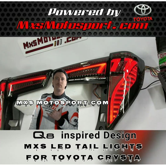 MXS3612 LED Tail Lights Toyota Innova Crysta (Q8 Inspired)