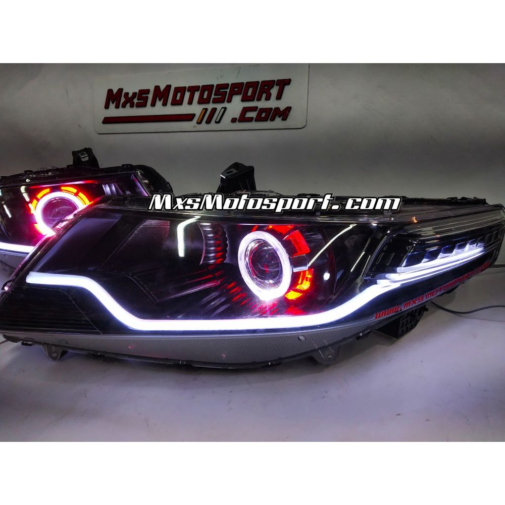 MXS3474 Demon Eye DRL Projector Headlights Honda City