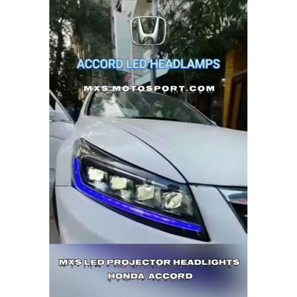 MXS3487 LED DRL Projector Headlight for Honda Accord