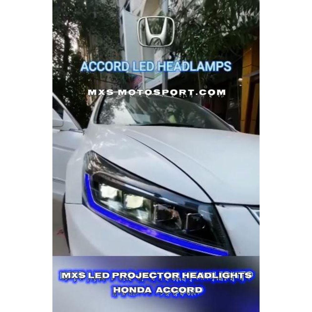 MXS3487 LED DRL Projector Headlight for Honda Accord