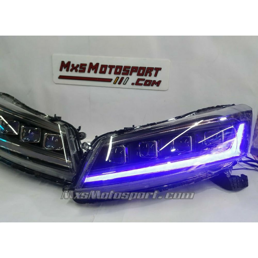 MXS3487 LED DRL Projector Headlight for Honda Accord