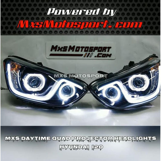 MXS3494 Daytime Quad Projector Headlights Hyundai i20 Asta Model