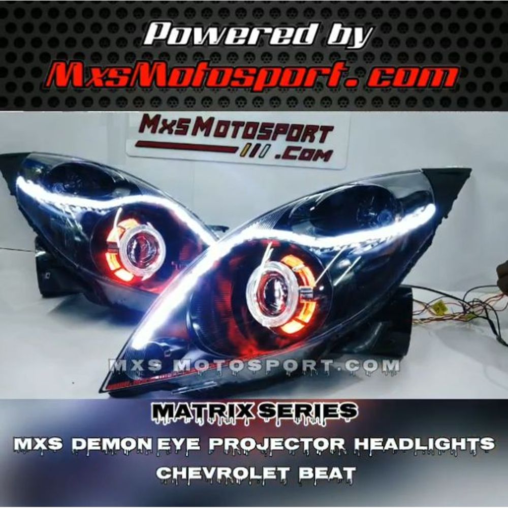 MXS3523 Chevrolet Beat DRL Projector Headlights with Matrix Series