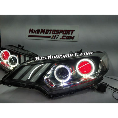 MXS3526 Honda Jazz Dual Projector Headlights 2014+ Mustang Style