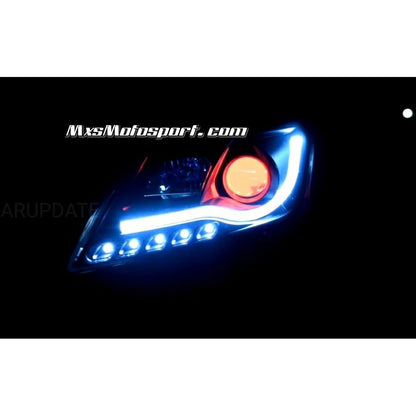 MXS3540 Demon Eye Projector Headlights with Audi style DRL Maruti Swift & Dzire