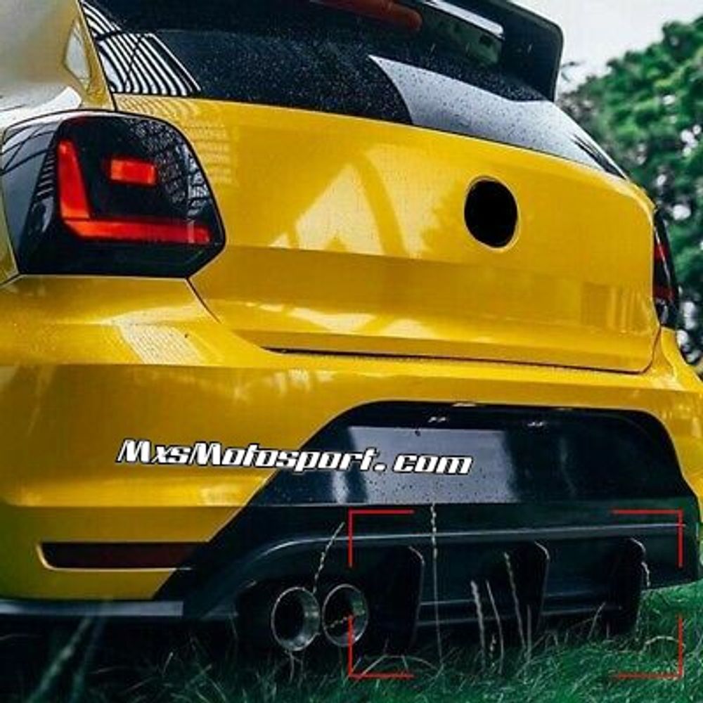 MXS3567 Rear Bumper Diffuser Spoiler Lip For Volkswagen Polo GTI 2011-2018