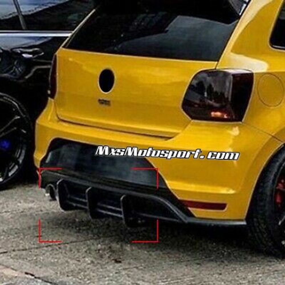 MXS3567 Rear Bumper Diffuser Spoiler Lip For Volkswagen Polo GTI 2011-2018