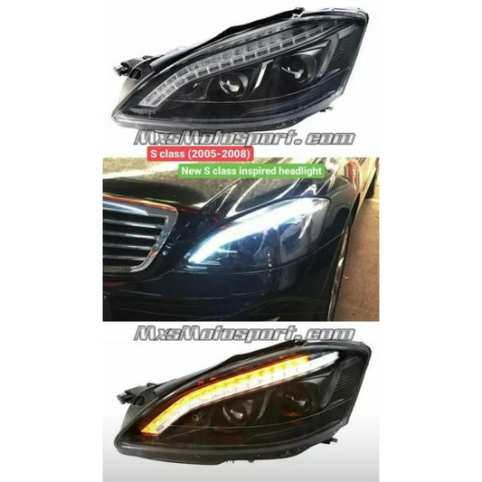 MXS3568 NEW S Class Inspired Headlights For Mercedes S Class 2005-2008 Version