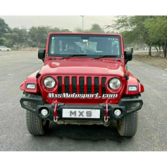 MXS3580 Mahindra Thar Front Bumper Type-N with Complete Fittings FRP 2020+