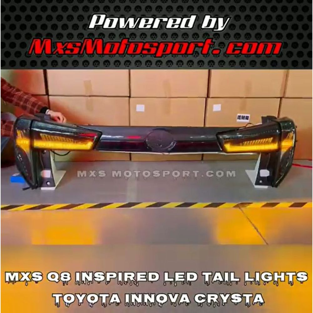 MXS3598 LED Tail Lights Toyota Innova Crysta (Q8 Inspired)