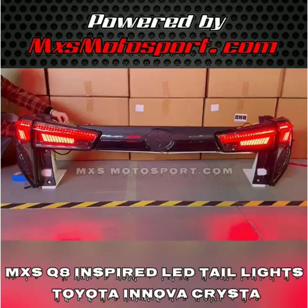 MXS3598 LED Tail Lights Toyota Innova Crysta (Q8 Inspired)