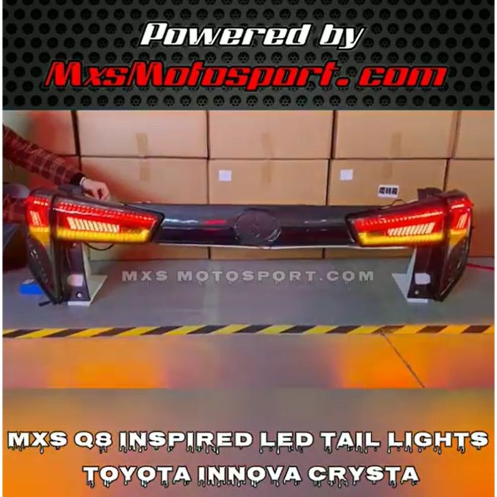 MXS3598 LED Tail Lights Toyota Innova Crysta (Q8 Inspired)