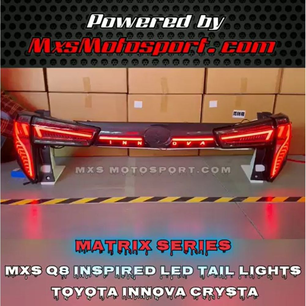 MXS3598 LED Tail Lights Toyota Innova Crysta (Q8 Inspired)