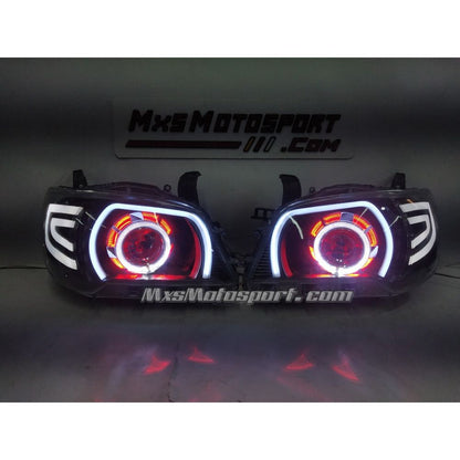 MXS3678 App Controlled Devil Eye DRL Projector Headlights For Maruti Suzuki Alto K10