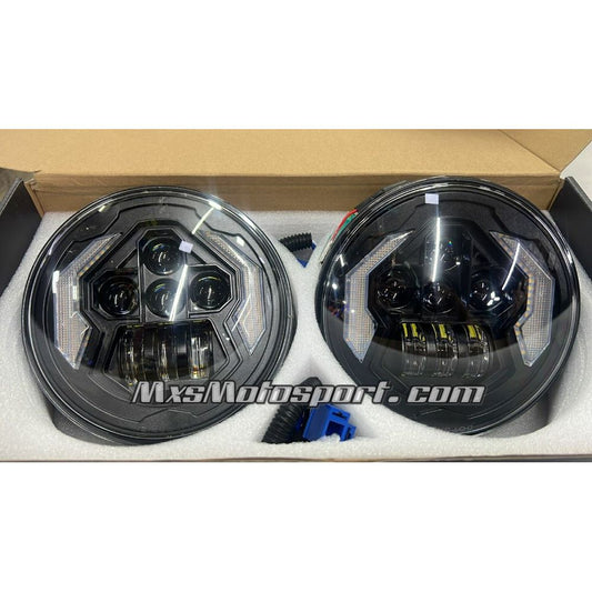 MXS3712 LED Projector Headlights For Mahindra Thar Jeep Wrangler