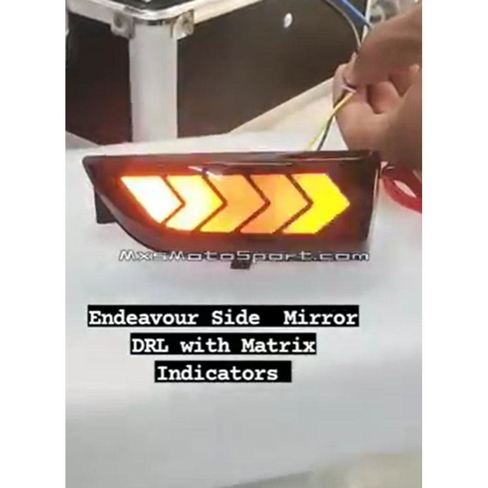 MXS3726 LED Turn Signal Side Mirror DRL's For Ford Endeavour