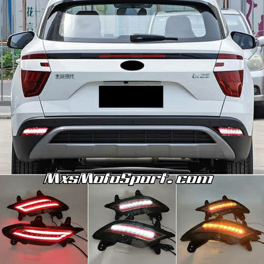 MXS3755 Hyundai Creta Rear Bumper Reflector DRL LED Tail Lights 2020+