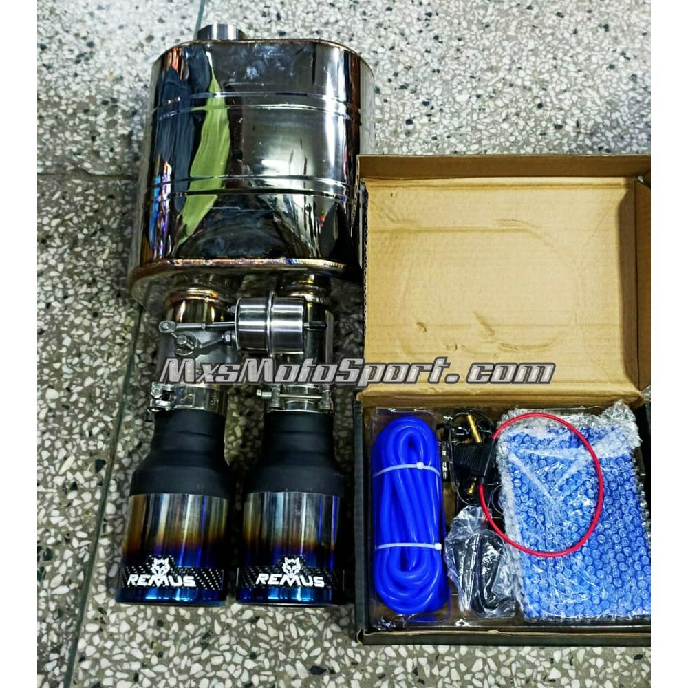 MXS3797 Remus Valvetronic Exhaust Remote Operated Carbon Dual Tip Titanium