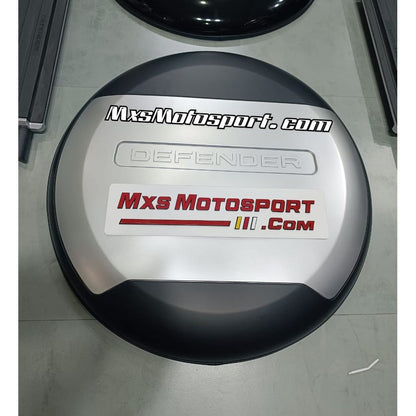 MXS3803 Spare Wheel Cover For Land Rover Defender (Silver and Black)
