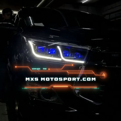 MXS3829 LED Projector Headlights Toyota Innova Crysta with Dual Qaud LENS Matrix Series