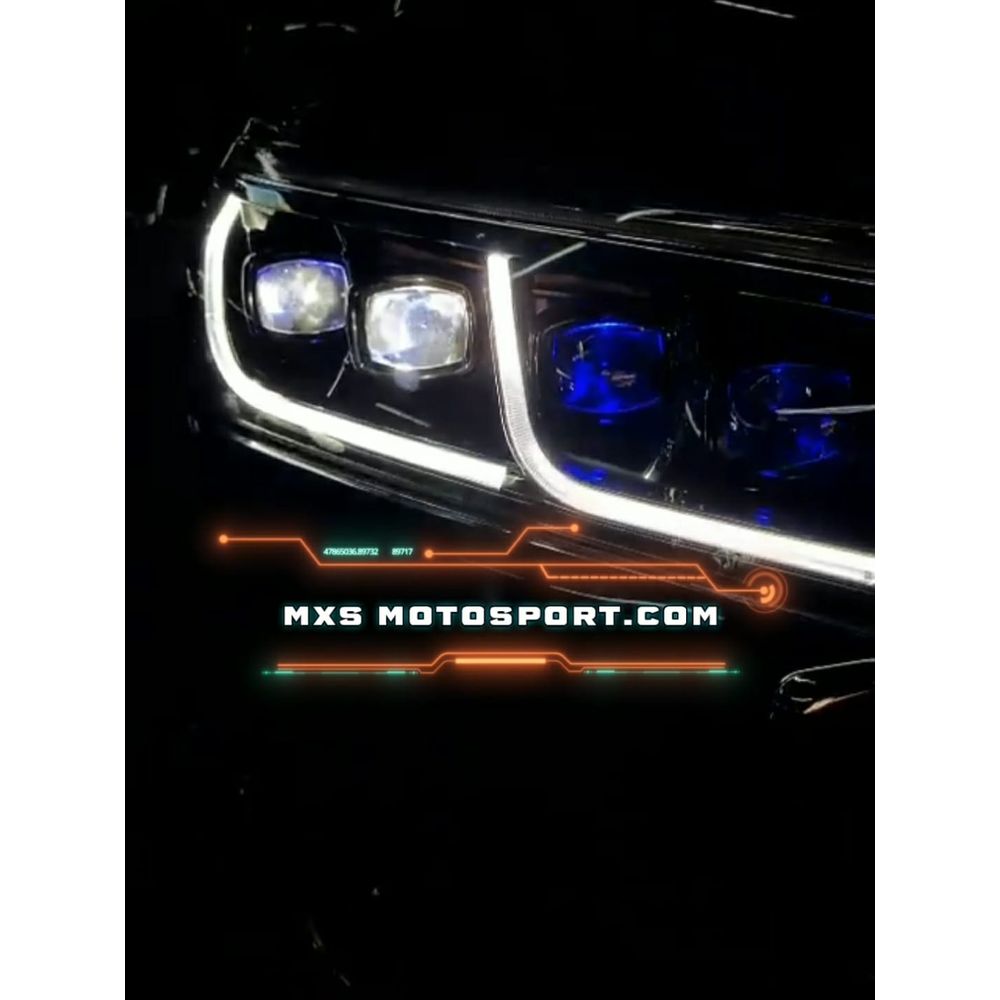 MXS3829 LED Projector Headlights Toyota Innova Crysta with Dual Qaud LENS Matrix Series