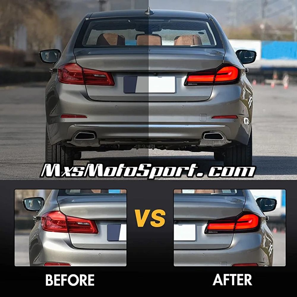 MXS3862 BMW 5 Series M5 G30 / G38 Facelift LED Tail Lights 2017-2021 Upgrade to 2023 LCI Style