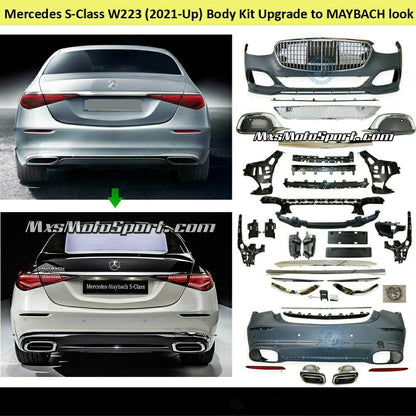 MXS3867 Mercedes S Class W223 (2021-UP) to Maybach Look Body Kit