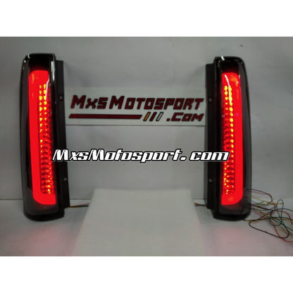 MXS3877 LED Upper Pillar Tail Lights Mahindra Scorpio Smoked Black with Scanning + Matrix Mode