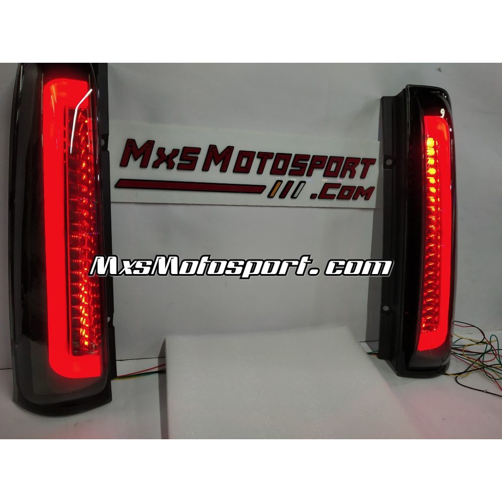 MXS3877 LED Upper Pillar Tail Lights Mahindra Scorpio Smoked Black with Scanning + Matrix Mode