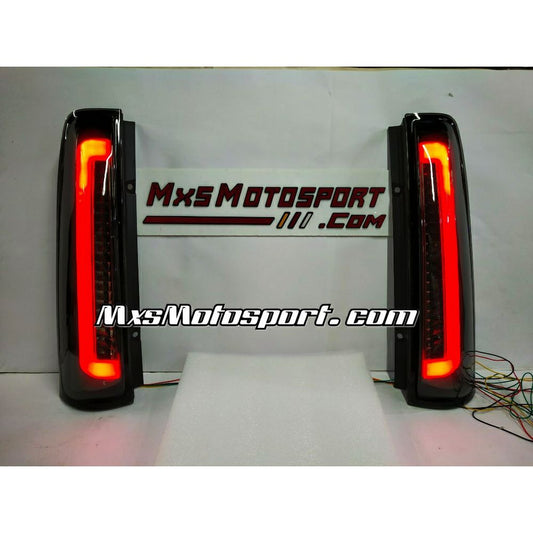MXS3877 LED Upper Pillar Tail Lights Mahindra Scorpio Smoked Black with Scanning + Matrix Mode