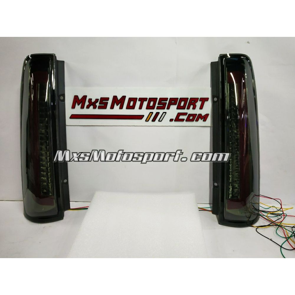 MXS3877 LED Upper Pillar Tail Lights Mahindra Scorpio Smoked Black with Scanning + Matrix Mode