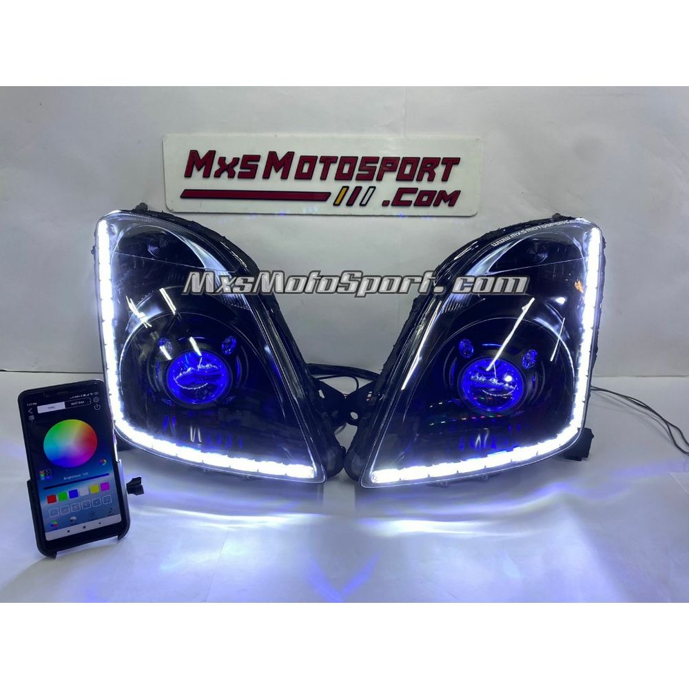 MXS3901 Mobile App Operated DEVIL EYE Projector Headlights Suzuki Swift & Dzire Type 1