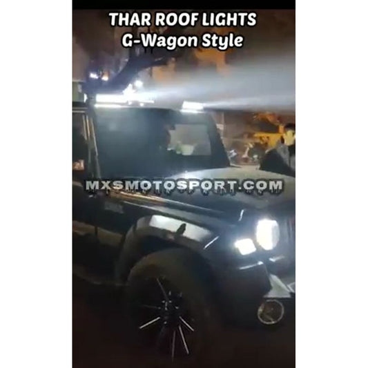 MXS3916 G-wagon Style Roof Bar Lights For Mahindra THAR with DRL's & Turn Signal