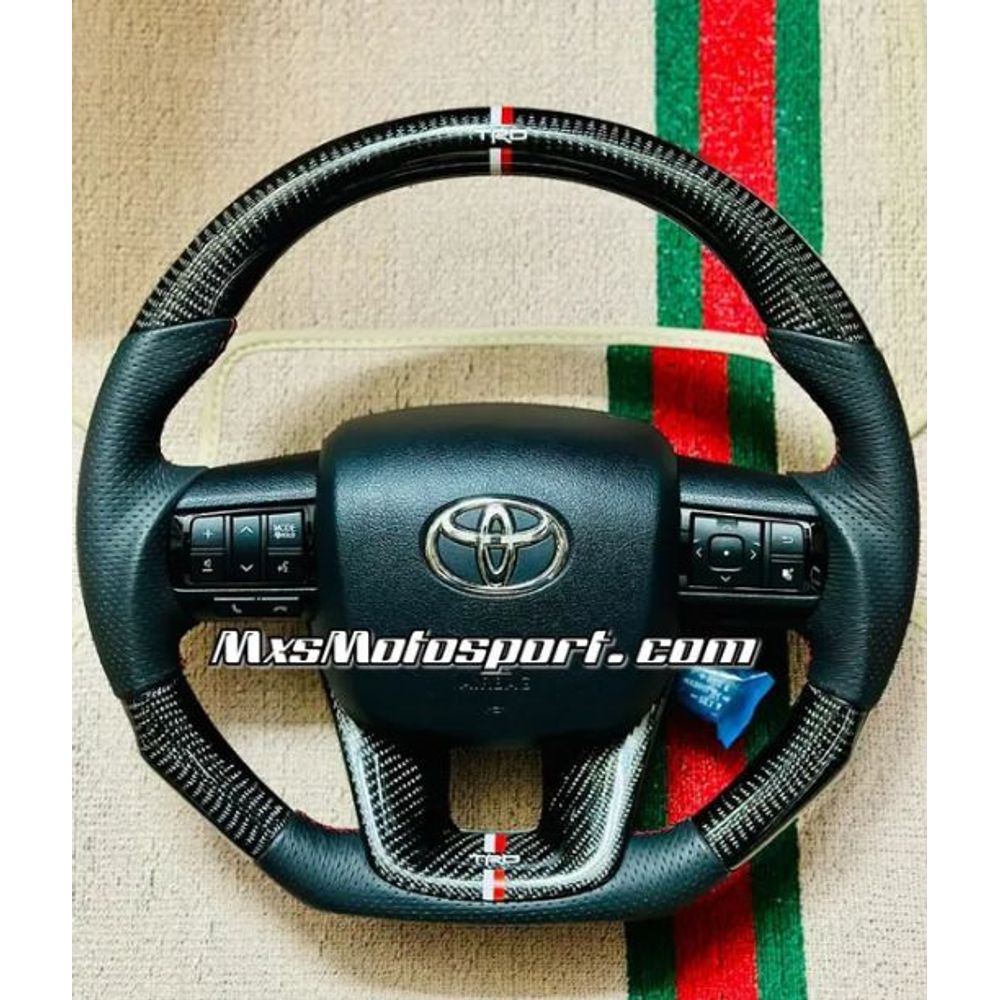 MXS4003 Carbon Fiber TRD Steering For Toyota Innova Crysta