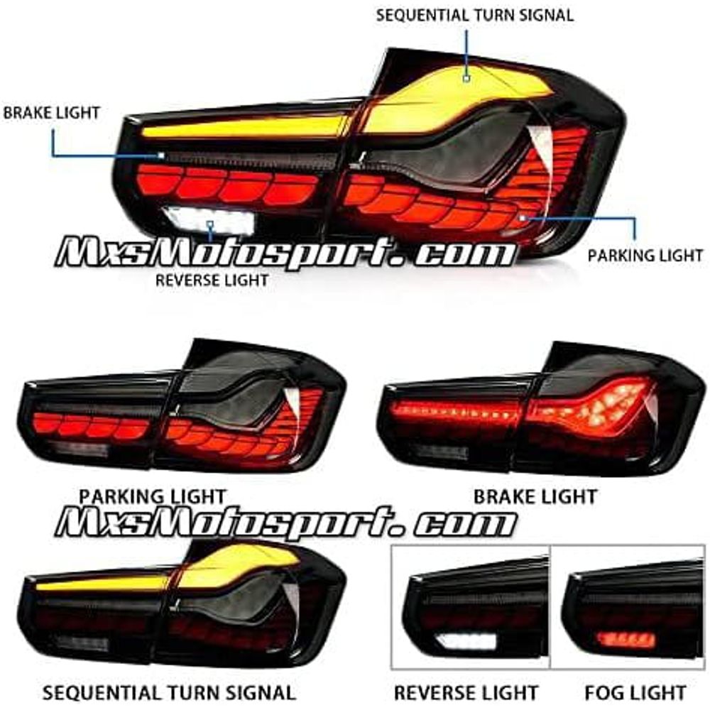 MXS4019 OLED Tail Lights For BMW 3 Series M3/  F30/  F35 F80 2012-2018