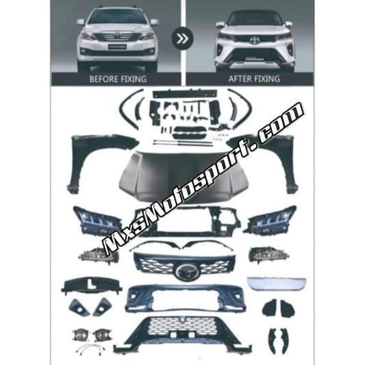 MXS4055 Toyota Fortuner Front Conversion kit 2012 to 2021 Facelift in Legender